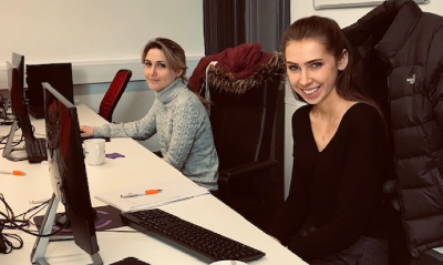 Two of One Big Circle's current interns, Beth and Zoe
